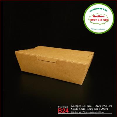 HỘP GIẤY KRAFT ĐỰNG MÌ PASTA